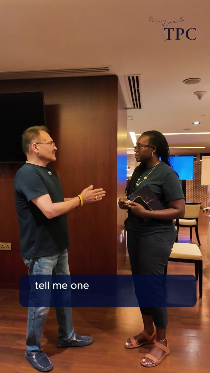 Caroline White sharing feedback after a Phoenix Code session with Vikas Sharma
